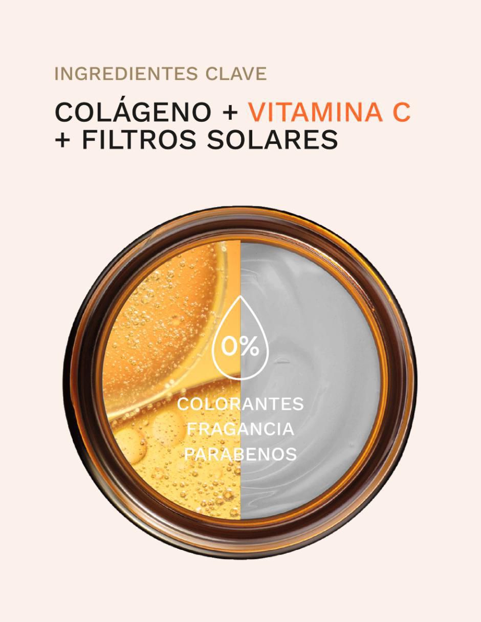 Crema facial recomendada para aclarar día y noche Collagenic todo tipo piel