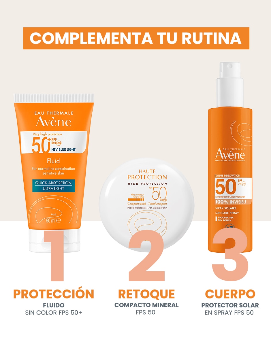 Protector solar FPS 50 Avène linea naranja 50 ml