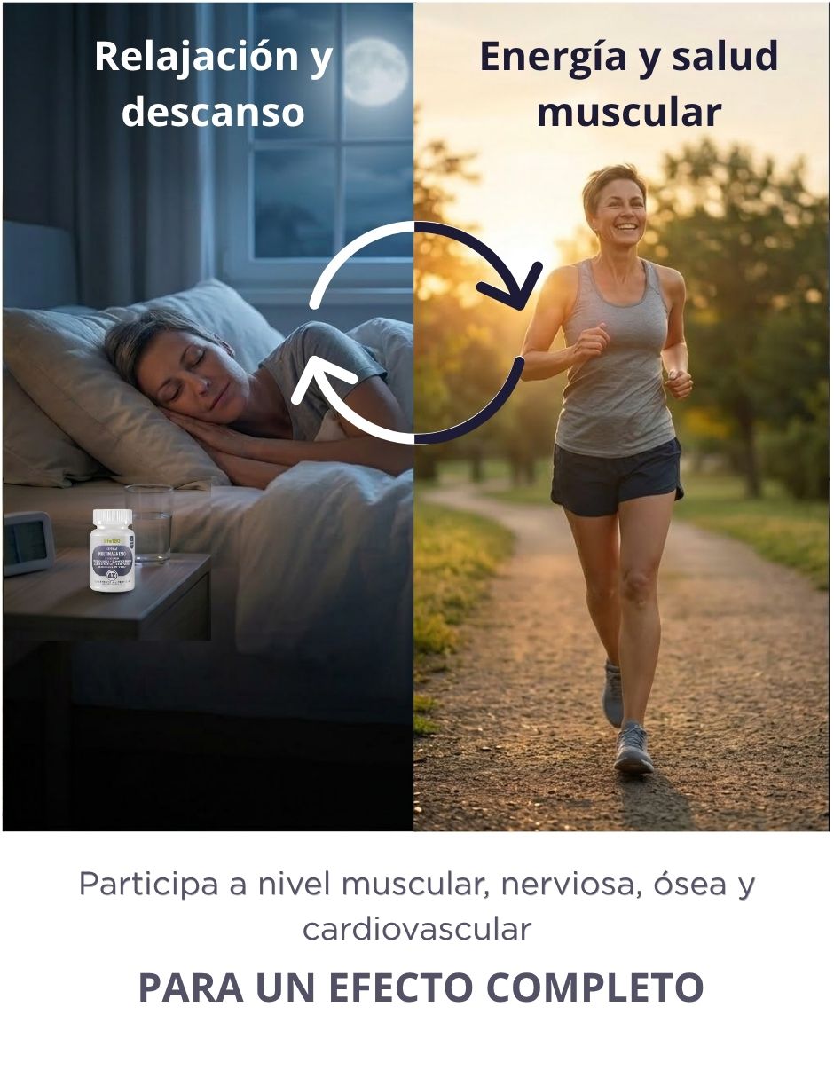 Suplementos alimenticios multi magnesio 4 fuentes con 60 cápsula