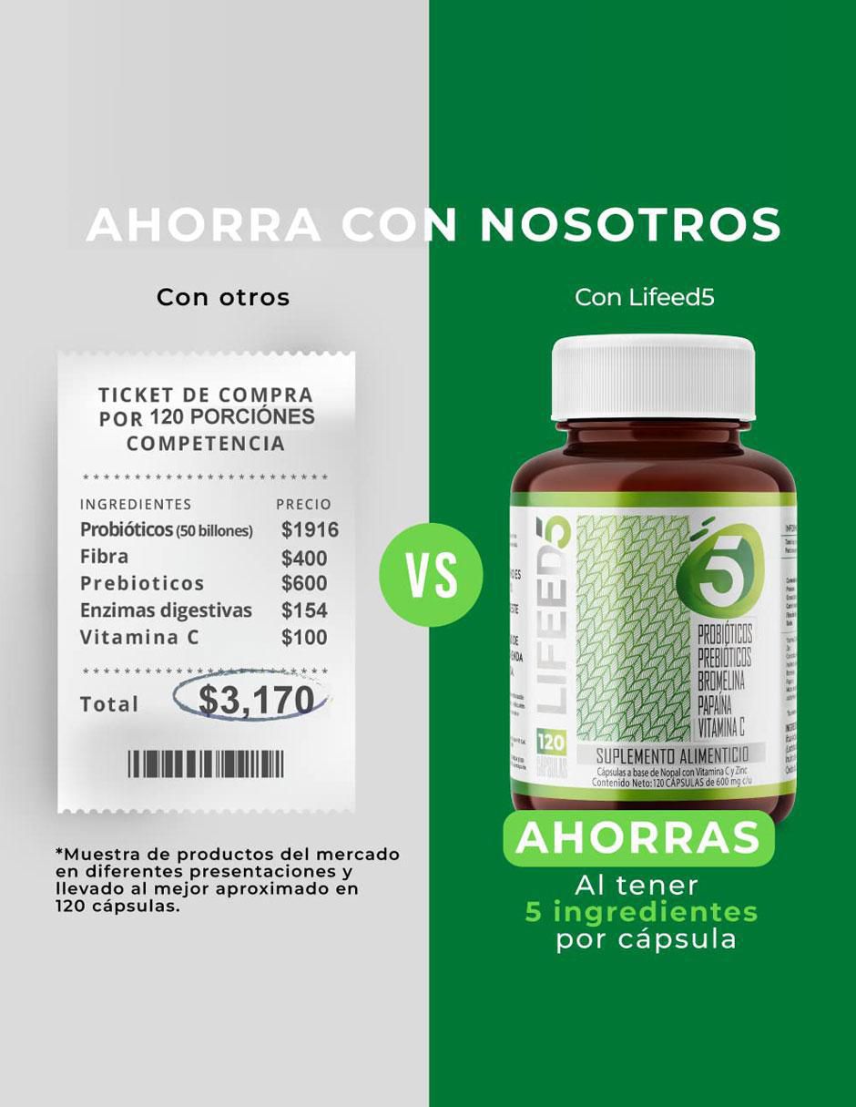 Probióticos 50 Billones, Prebióticos, Enzimas Digestivas, Vitamina C y Zinc con enzimas digestivas y probióticos 7