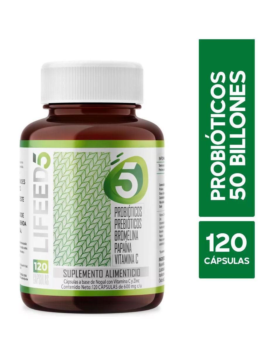 Probióticos 50 Billones, Prebióticos, Enzimas Digestivas, Vitamina C y Zinc con enzimas digestivas y probióticos 3