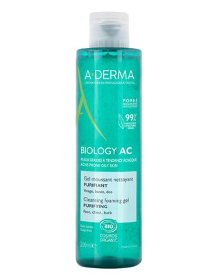 Gel para rostro limpiador aderma biology ac gel limpiador purificante para piel con tendencia acnéica 200 ml aderma aderma biology