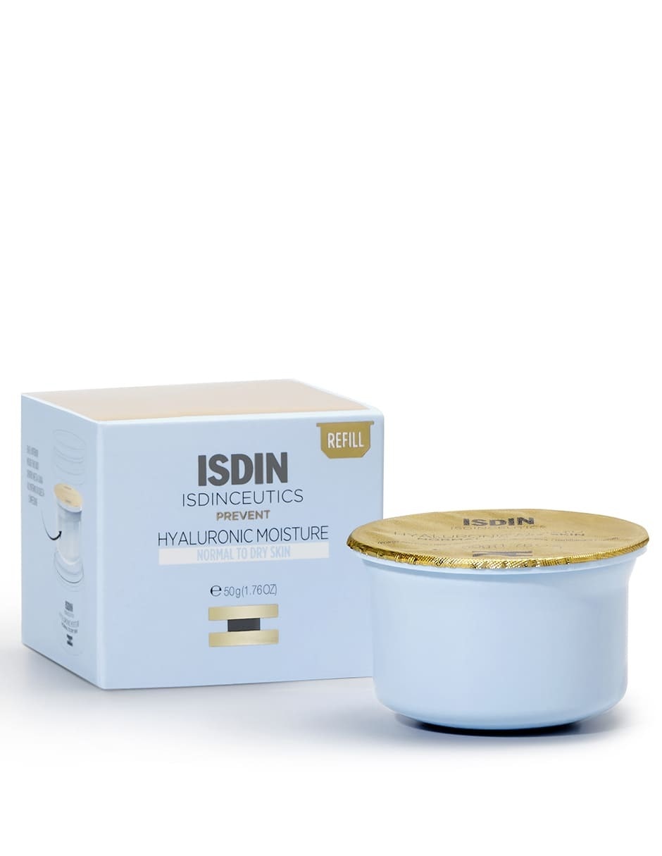 Crema facial recomendada para hidratar de día y noche Isdin Hyaluronic Moisture para piel normal 3