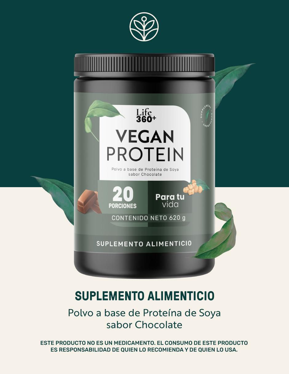 Proteína Vegana de Soya scoop Dosificador incluído sabor chocolate 7