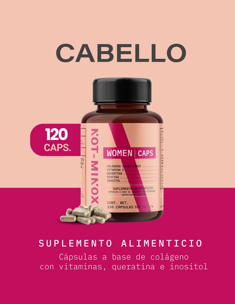 Cápsulas para crecimiento de cabello Biotina + Colágeno + Vitamina E + Queratina + Inositol 3