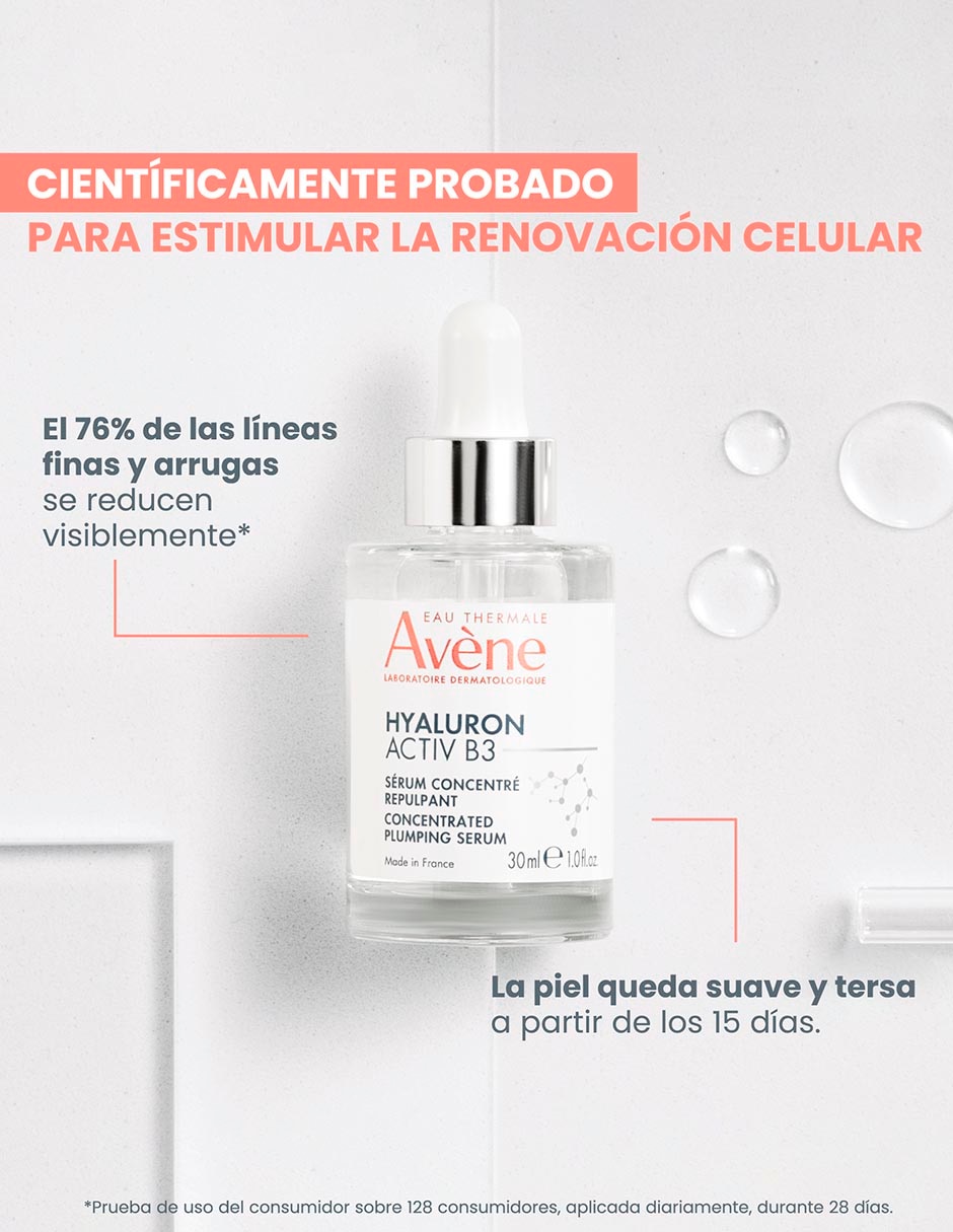 Sérum antiedad facial Avène Hyaluron Active B3 Serum Antiarrugas con 30 ml Avène todo tipo piel 3