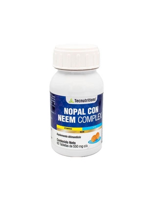 Nopal con neem complex de 60 tabletas Nopal con neem complex de 60 tabletas