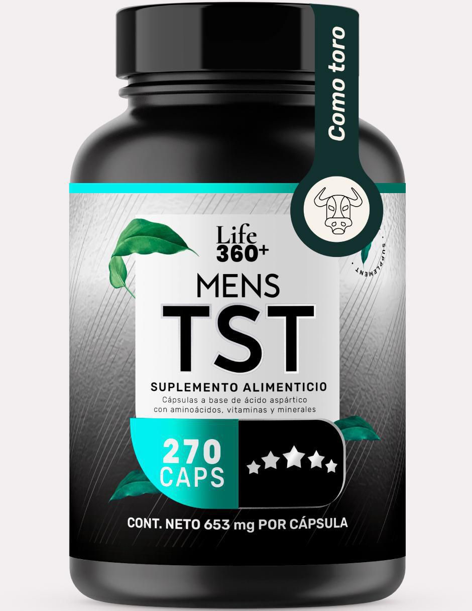 TST Elite: Suplemento masculino con Creatina monohidratada + Maca + Vitaminas y Minerales Life360+