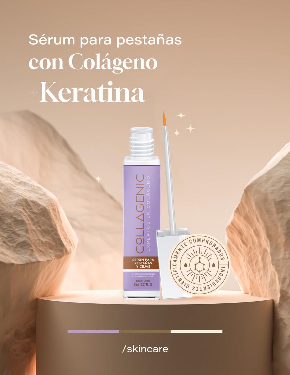Sérum fortalecedor para pestañas y cejas Collagenic todo tipo piel