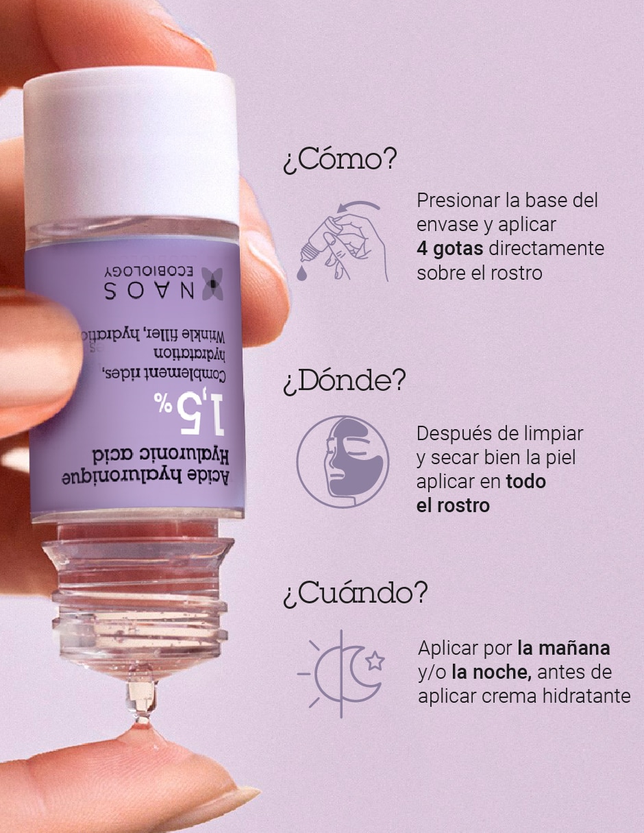 Sérum hidratante facial Ácido Hialurónico Activo Puro Etat Pur todo tipo piel