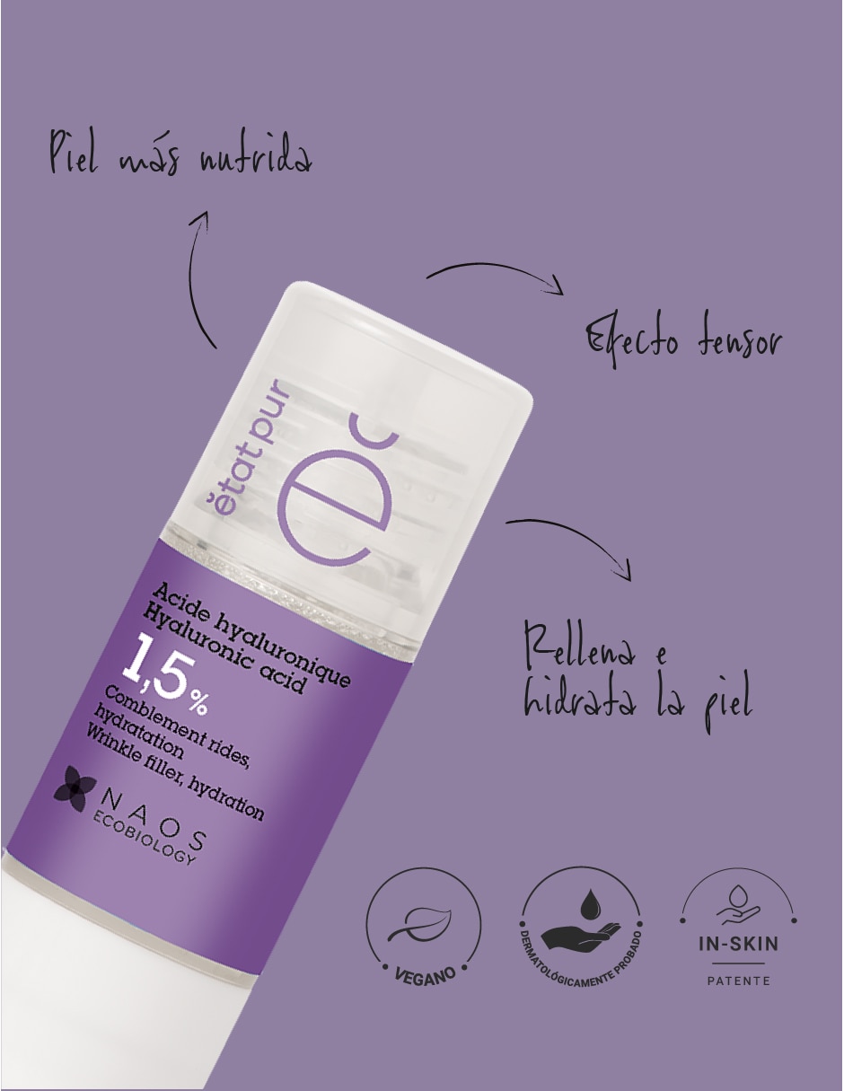 Sérum hidratante facial Ácido Hialurónico Activo Puro Etat Pur todo tipo piel