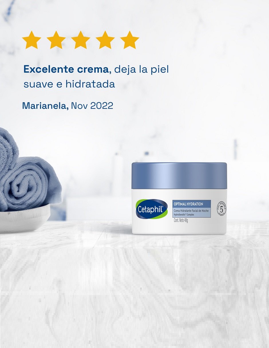 Crema facial recomendada para hidratar de noche Cetaphil todo tipo piel 7