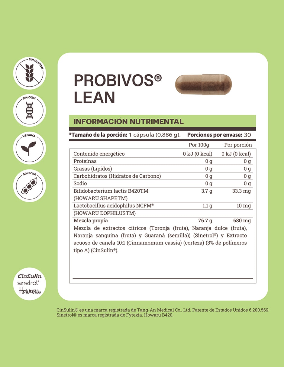 Probivos Lean con apigenina de 30 cápsulas 4