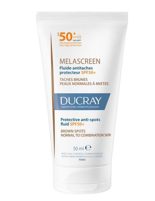 Crema facial recomendada para prevenir la aparición de manchas de día Melascreen Fluido Antimanchas Protector Solar Fps50 para piel normal y mixta