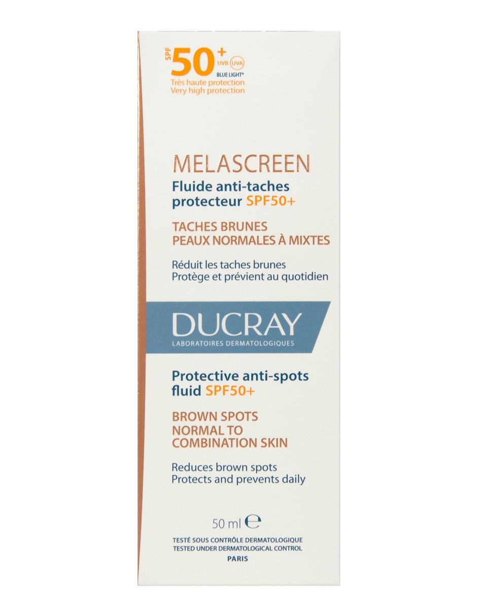 Crema facial recomendada para prevenir la aparición de manchas de día Melascreen Fluido Antimanchas Protector Solar Fps50 para piel normal y mixta 2