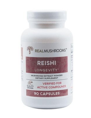 Real Mushroonms Reishi Longevity 90 cápsulas Real Mushrooms con inositol de 90 cápsulas 1