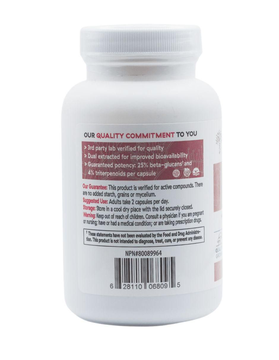 Real Mushroonms Reishi Longevity 90 cápsulas Real Mushrooms con inositol de 90 cápsulas 2