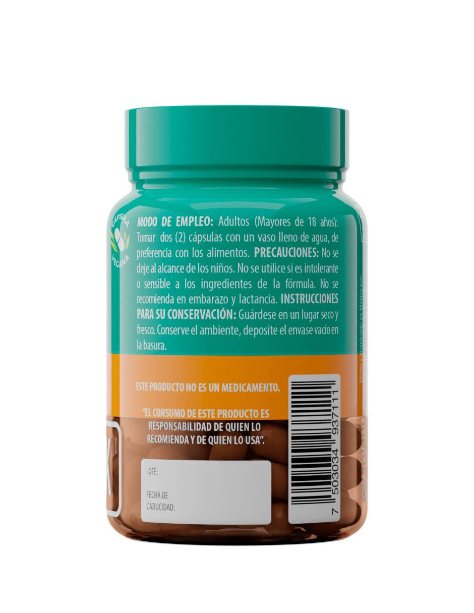 Suplemento alimenticio potasio + mentha spicata cápsulas unisex Suplemento alimenticio potasio + mentha spicata cápsulas unisex