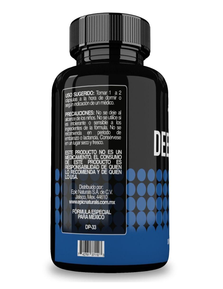 Deep Sleep insomnio con magnesio, teanina, gaba y 5-htp de 60 cápsulas Deep Sleep insomnio con magnesio, teanina, gaba y 5-htp de 60 cápsulas