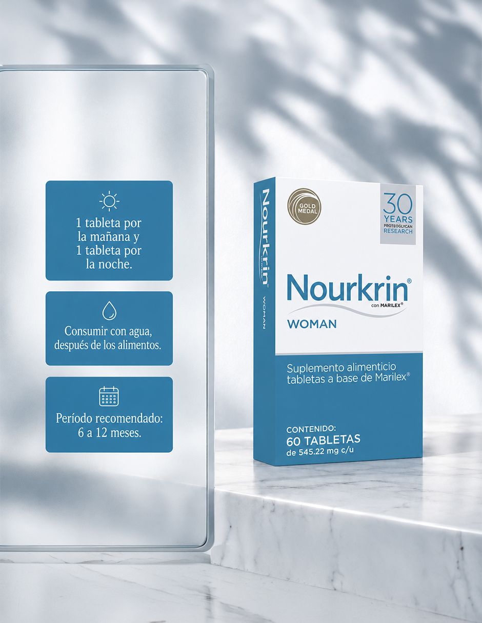 Tratamiento capilar anticaída del cabello Woman Nourkrin con marilex de 60 tabletas