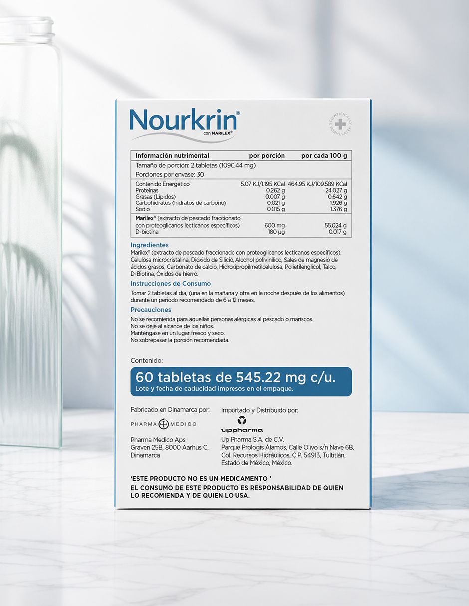 Tratamiento capilar anticaída del cabello Woman Nourkrin con marilex de 60 tabletas