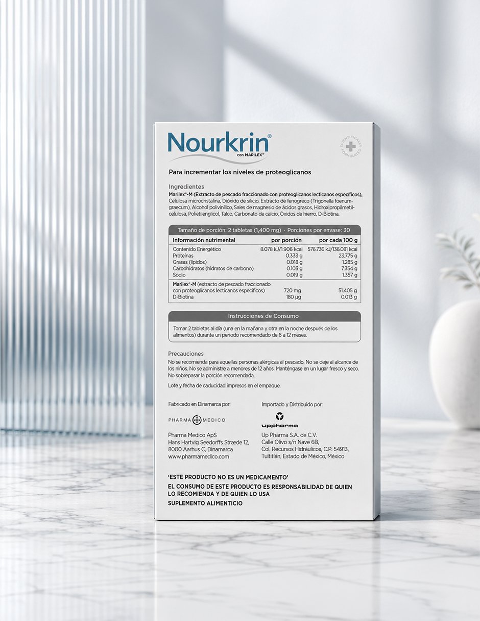 Tratamiento capilar anticaída del cabello Man Nourkrin con marilex de 60 tabletas