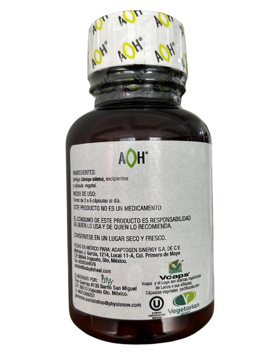 GBB Adaptoheal con ginkgo biloba sabor natural de 150 cápsulas