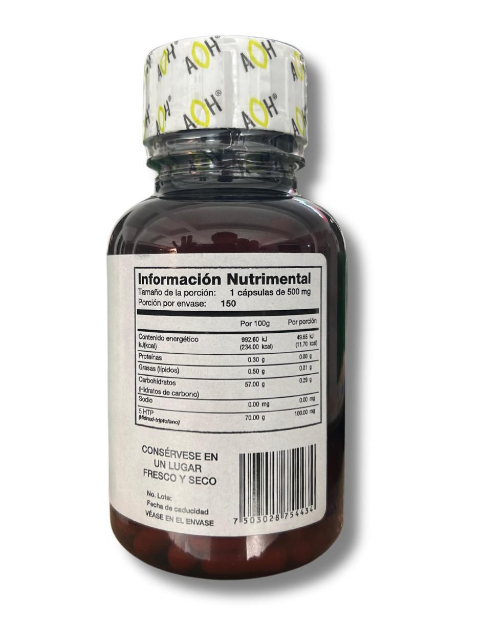 5HTP Hidroxi-Triptofano sabor natural de 150 cápsulas 2