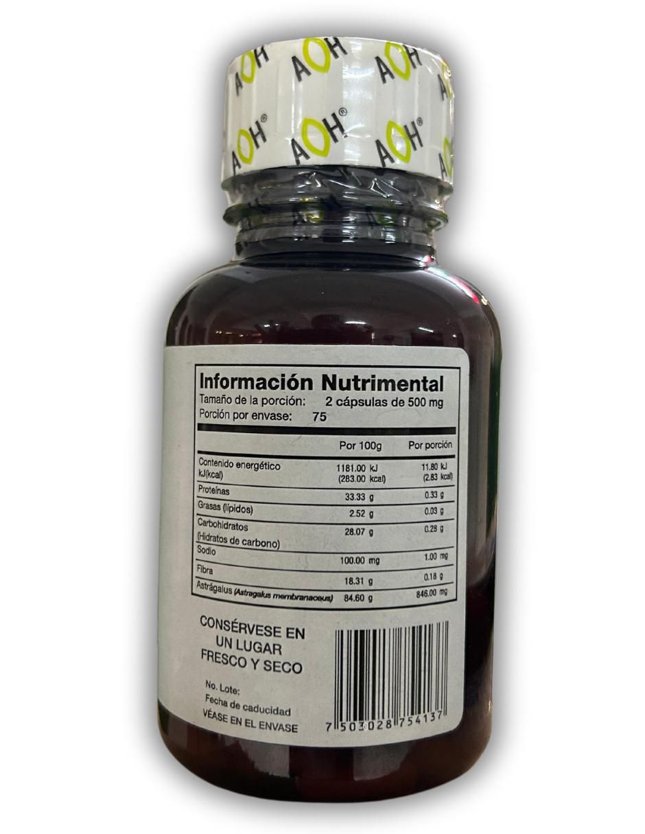 ASTGL Astrágulus Adptoheal sabor natural de 150 cápsulas 2