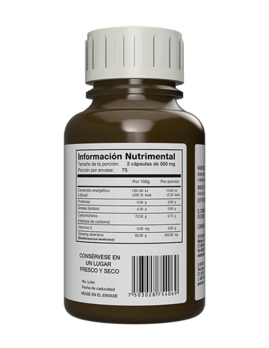 Ginseng Brasileño de 150 cápsulas