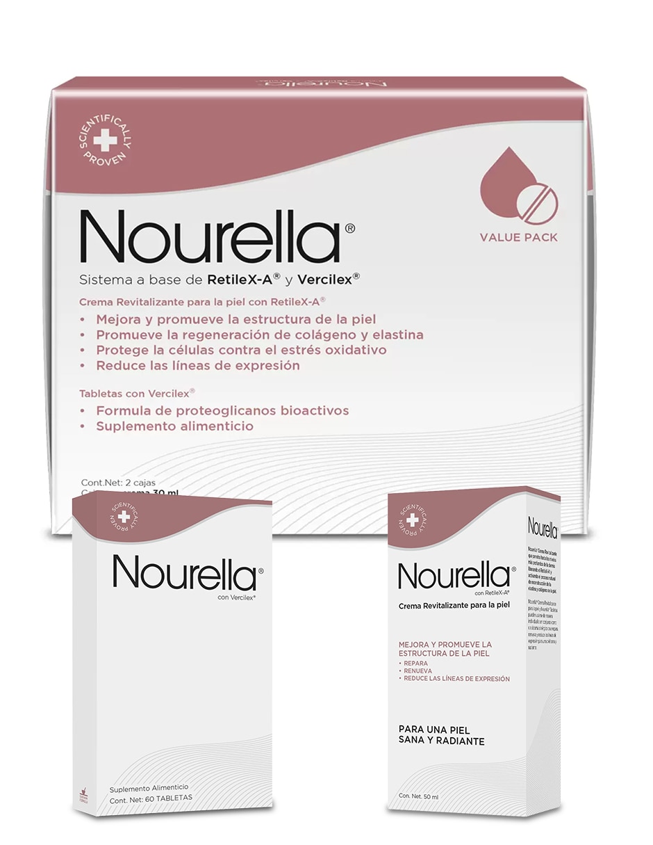 Nourella con vercilex y retilex-a de 60 tabletas 1
