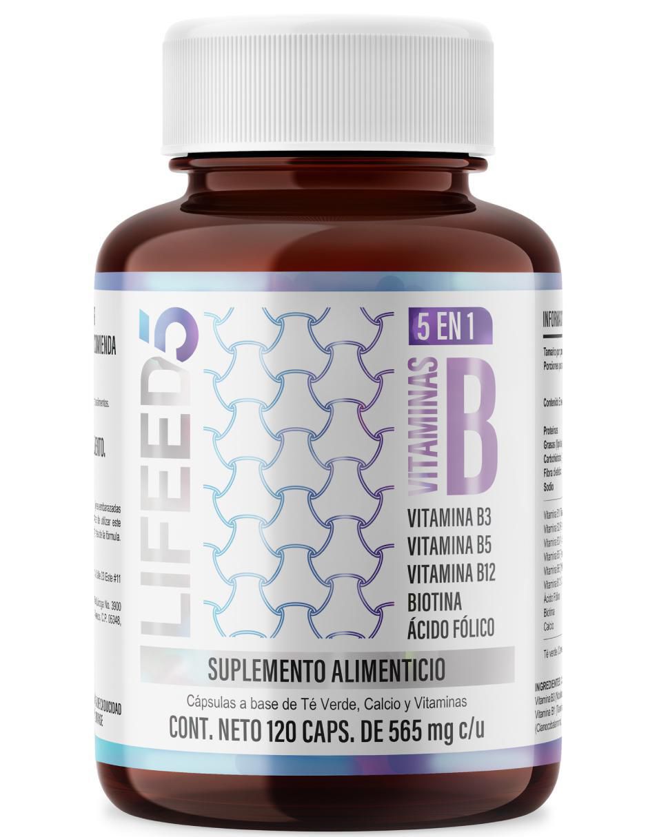 Complejo B con vitamina B3 de 120 cápsulas