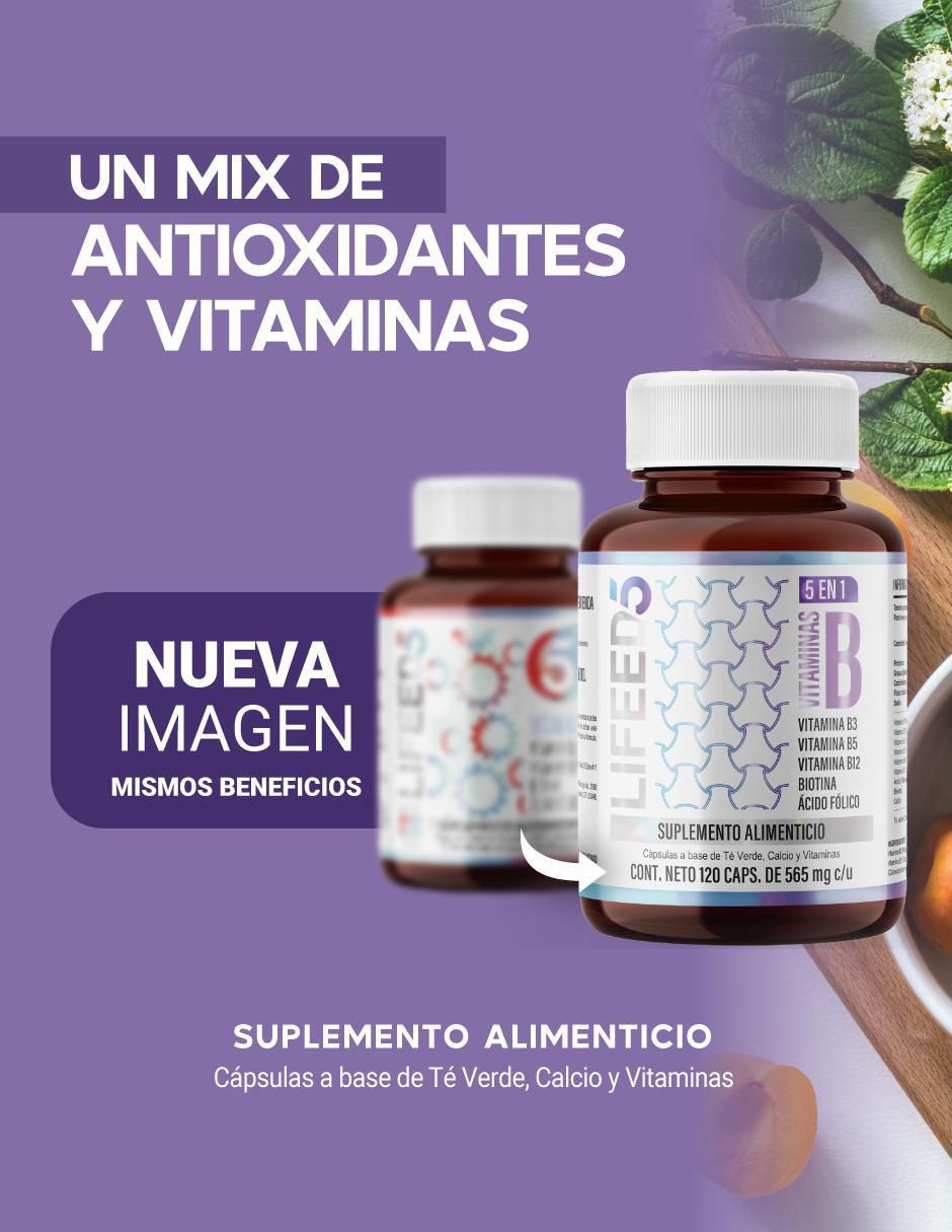 Complejo B con vitamina B3 de 120 cápsulas 2