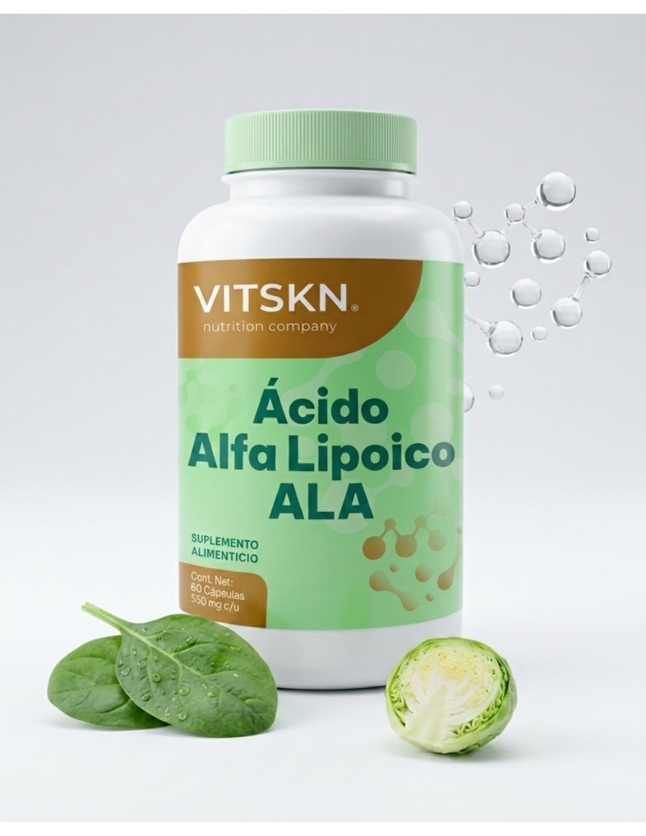 Suplementos alimenticios acido alfa lipoico ala sabor natural 4
