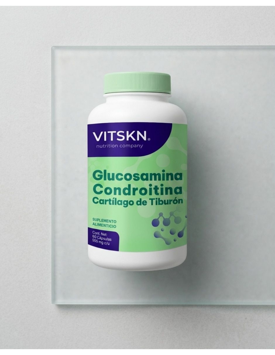 Suplementos alimenticios glucosamina, condroitina y cartílago de tiburón sabor natural 3