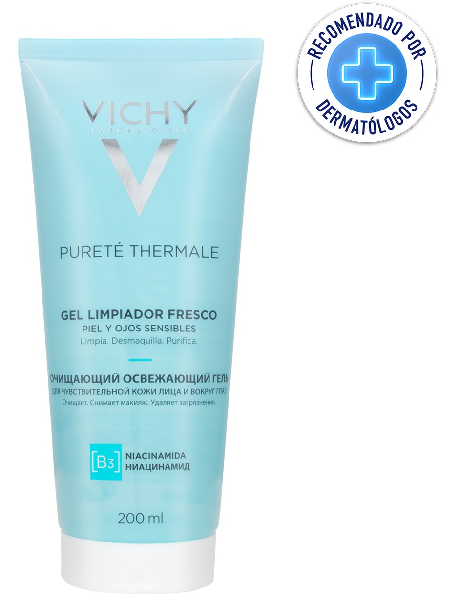Limpiador facial Pureté thermale gel limpiador fresco para pieles sensibles Pureté thermale para sensibilidad y enrojecimiento 7