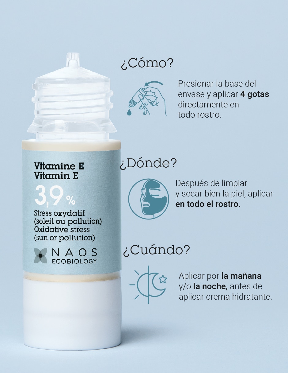 Sérum facial Vitamine E Activo Puro Etat Pur de piel normal