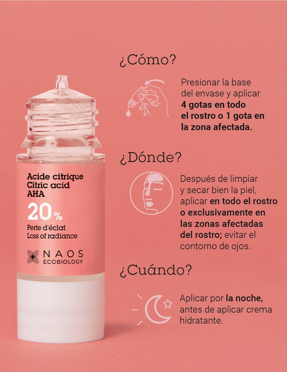 Sérum facial Ácido Cítrico Activo Puro Etat Pur de piel normales y sensibles