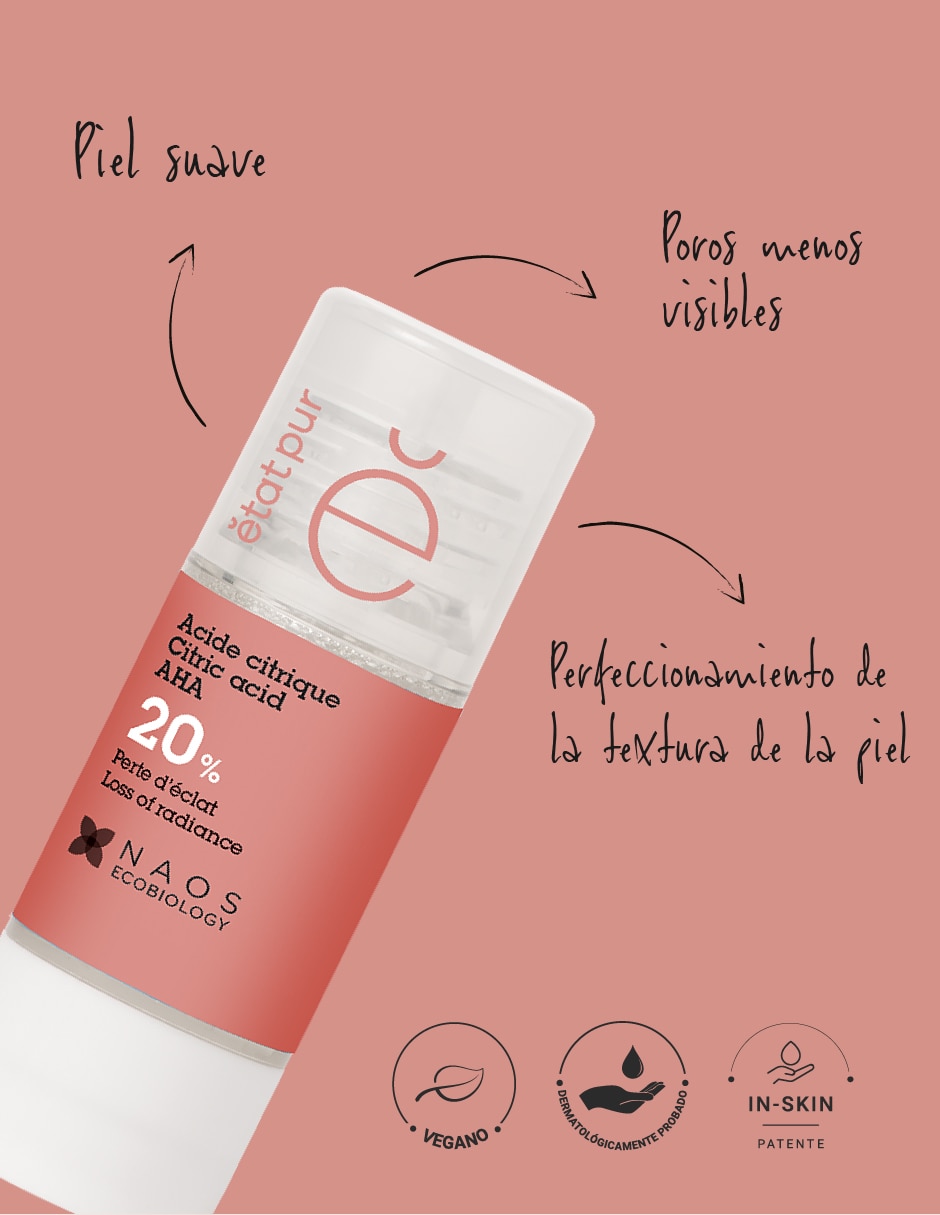 Sérum facial Ácido Cítrico Activo Puro Etat Pur de piel normales y sensibles