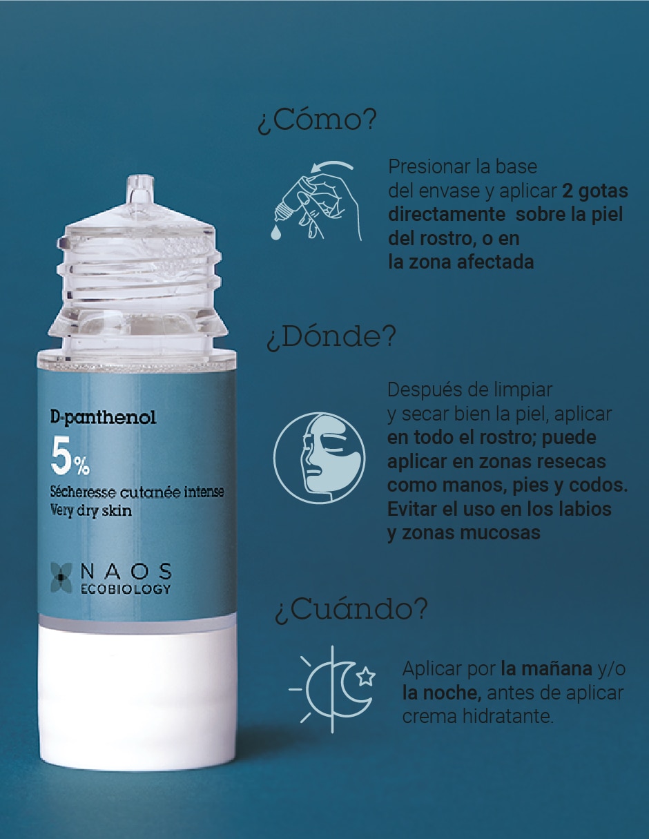 Sérum hidratante facial D Pantenol Activo Puro de piel seca 4