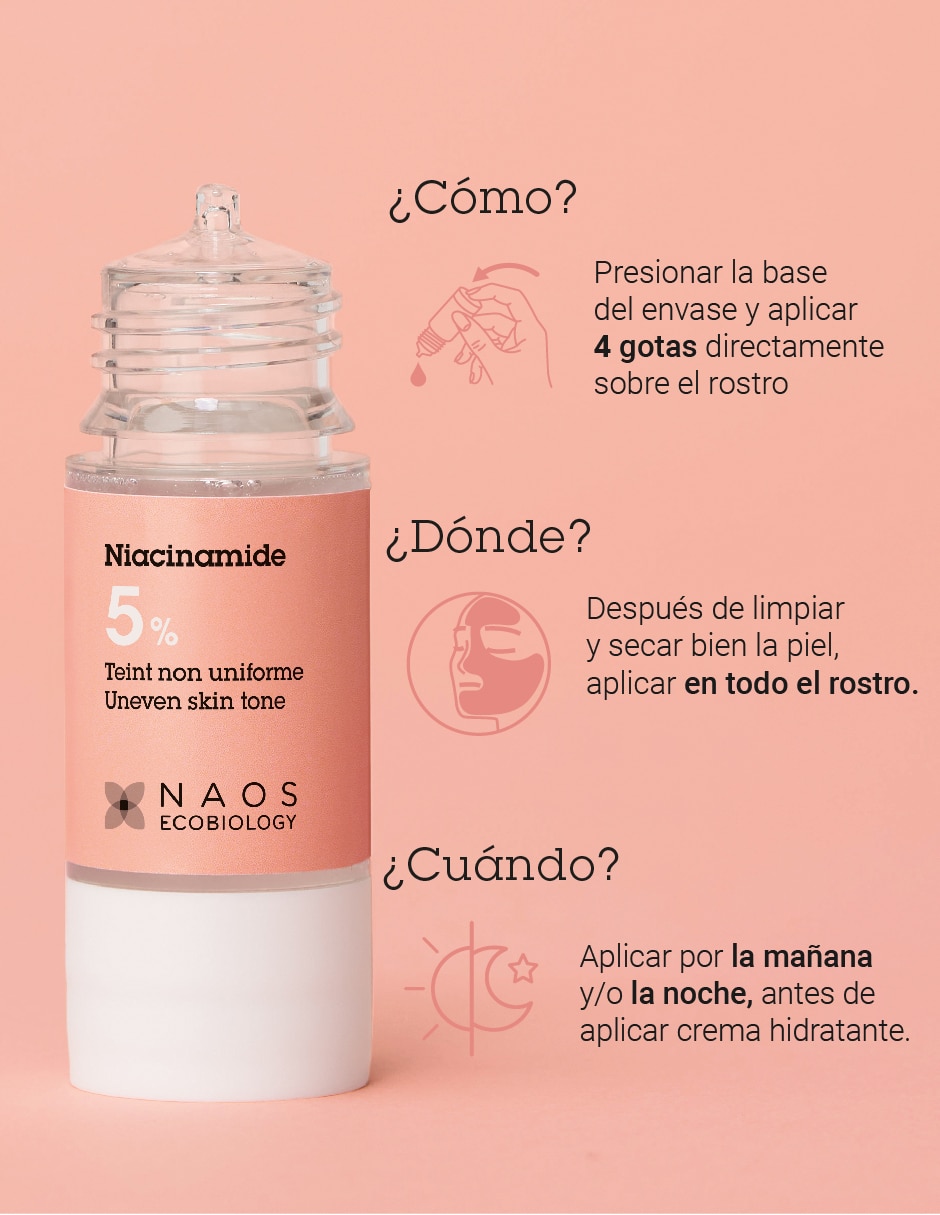 Sérum facial Niacinamida Activo Puro Etat Pur de piel normales y sensibles