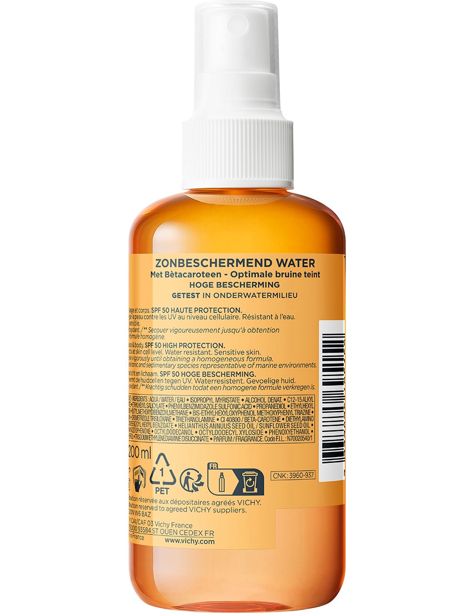 Protector solar FPS 50 Capital Soleil Agua Bronceadora Capital Soleil 200 ml 5