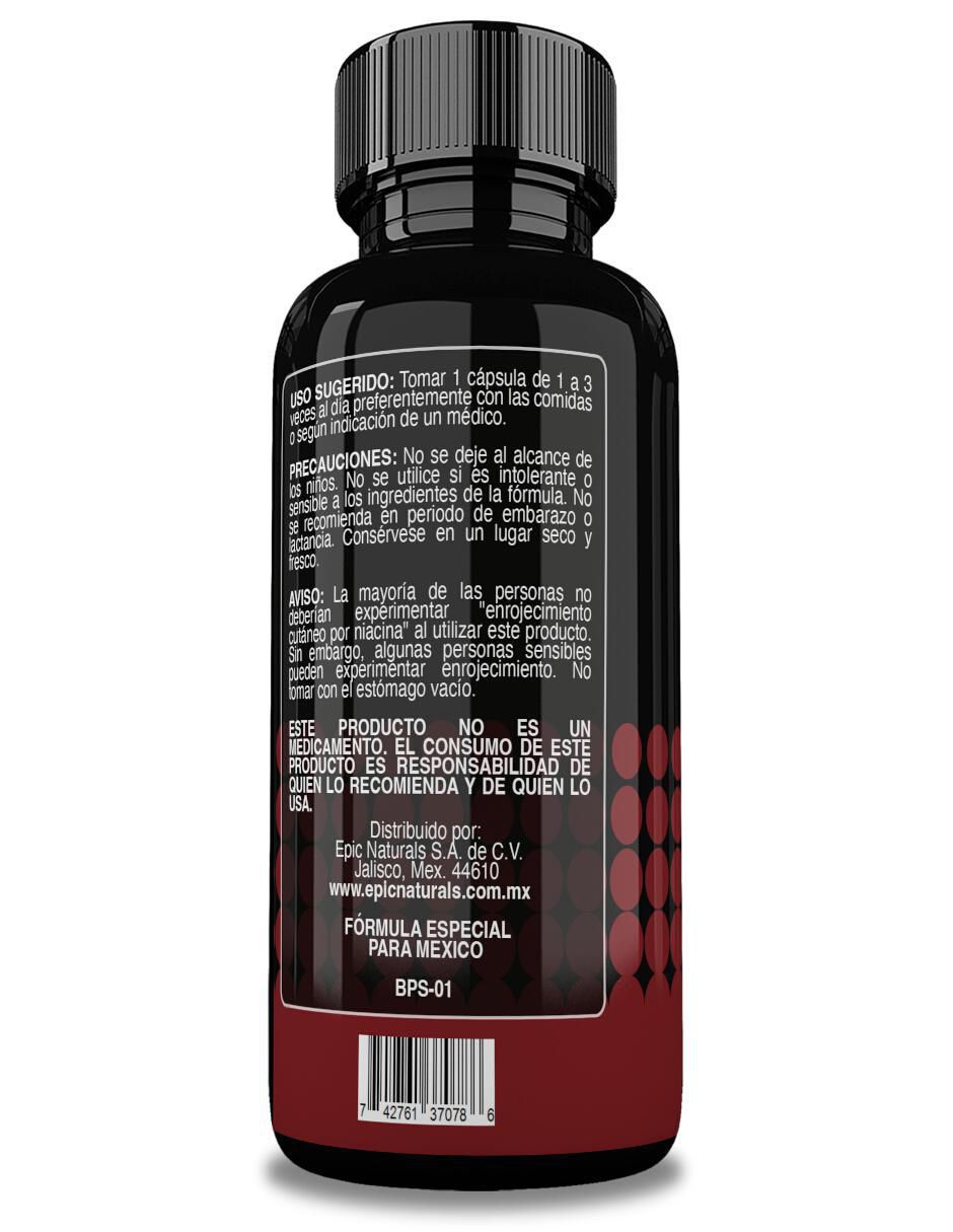 Blood Pressure con Vitamina C, Vitamina B6, Vitamina B12, Bulbo de Ajo en Polvo, Flor de Hibisco, Hoja de Olivo, Extracto de Espino Blanco, Hoja de Buchu, Hoja de Uva Ursi, Baya de Enebro y Hoja de Té Verde de 90 cápsulas 2