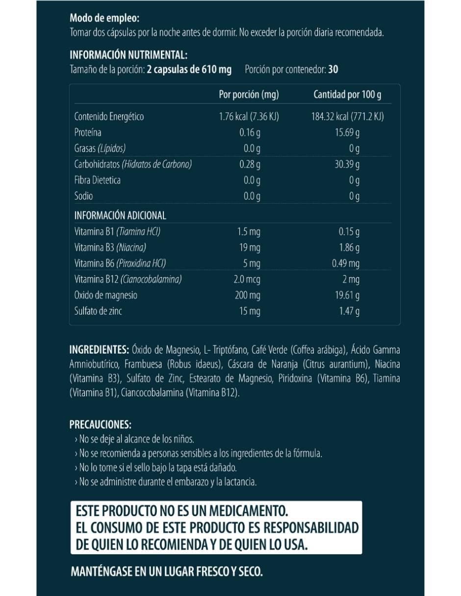 Tone & Burn CLL+FB PM con café verde sabor natural de 60 cápsulas