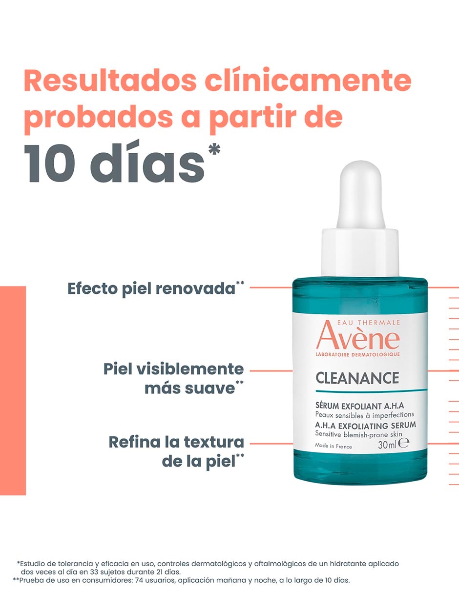 Sérum antiacné facial exfoliante Cleanance de piel mixta y grasa 8