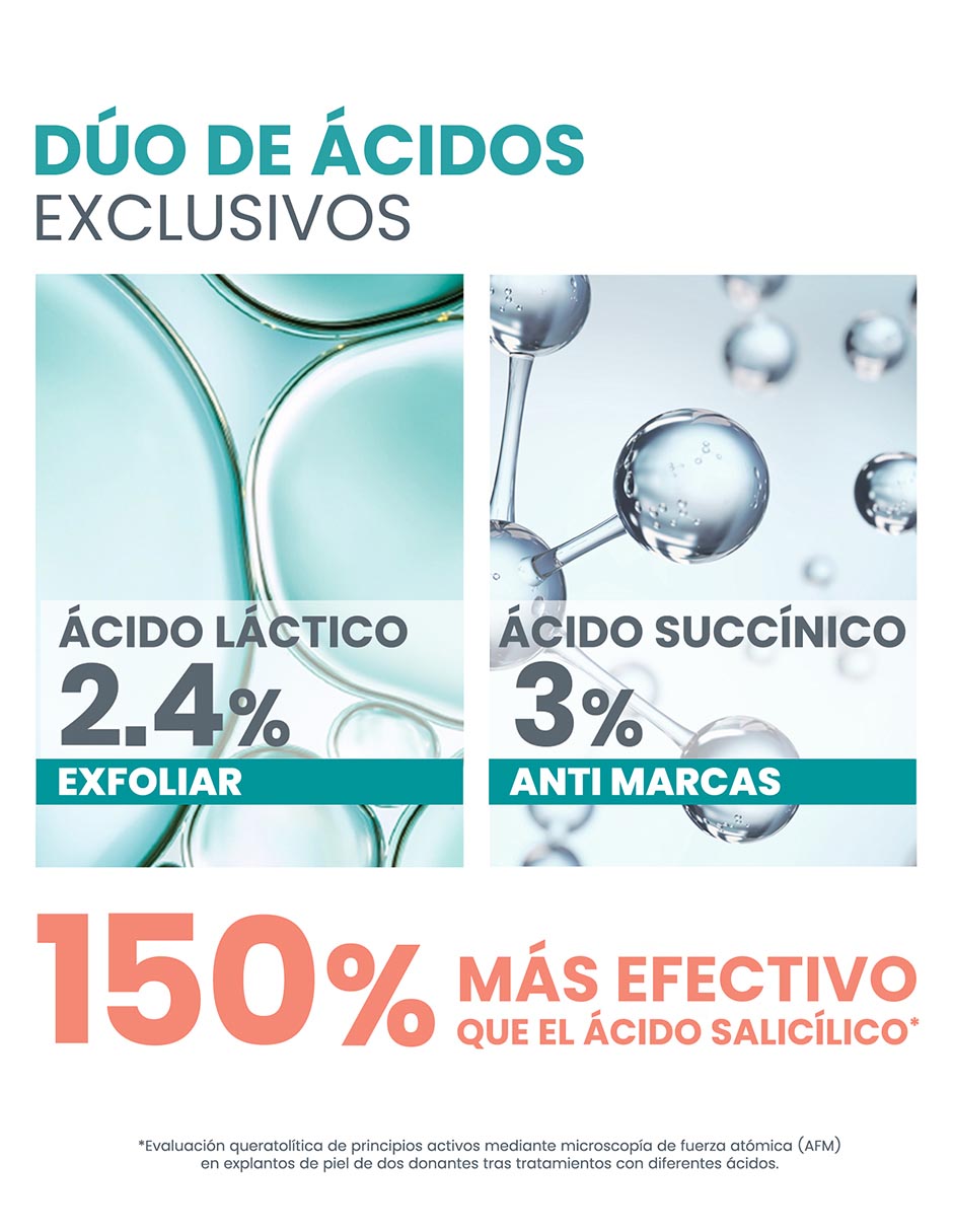 Sérum antiacné facial exfoliante Cleanance de piel mixta y grasa 10