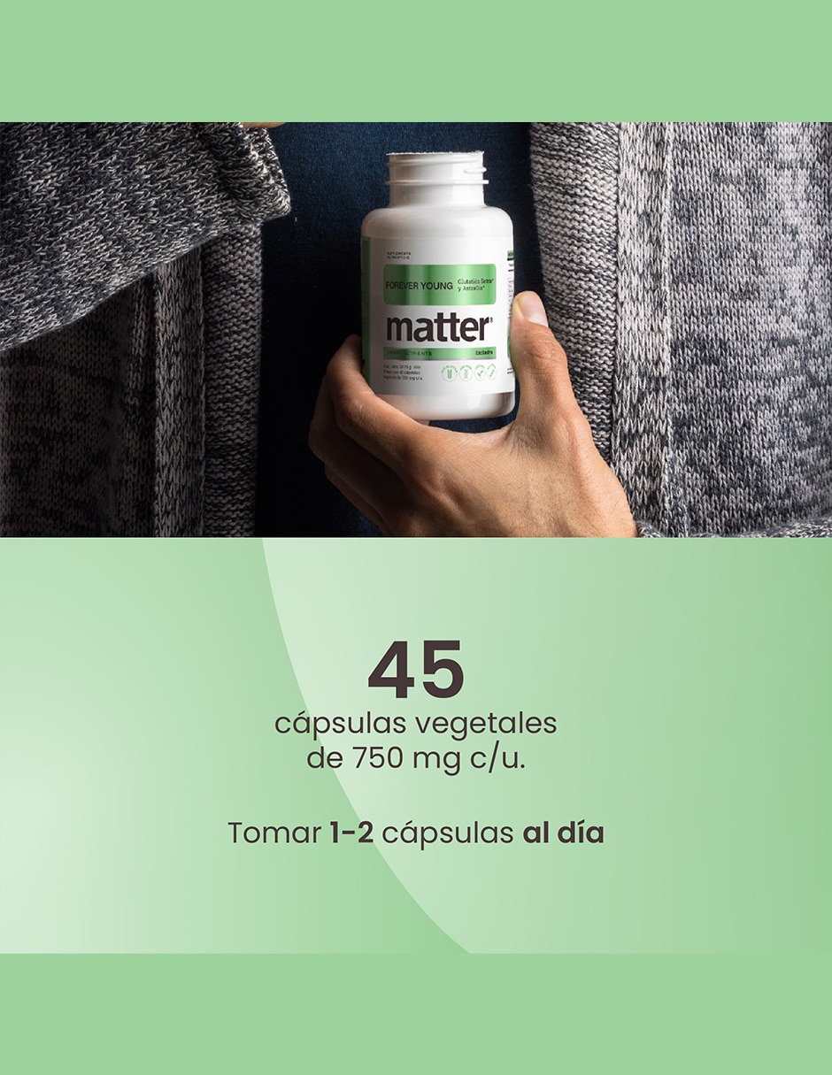 Forever Young Matter con glutatión, omega 3 de 30 cápsulas