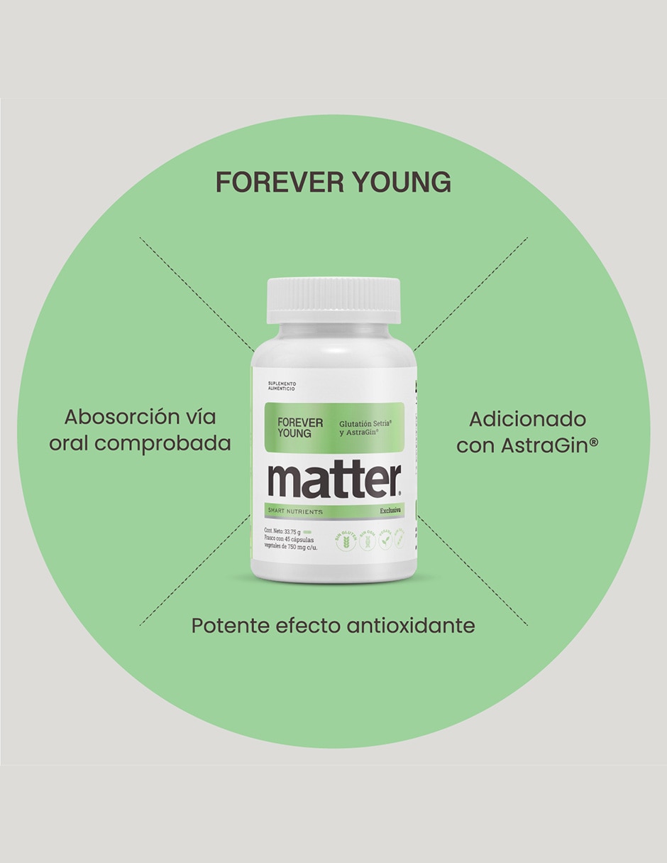 Forever Young con glutatión, omega 3 de 30 cápsulas