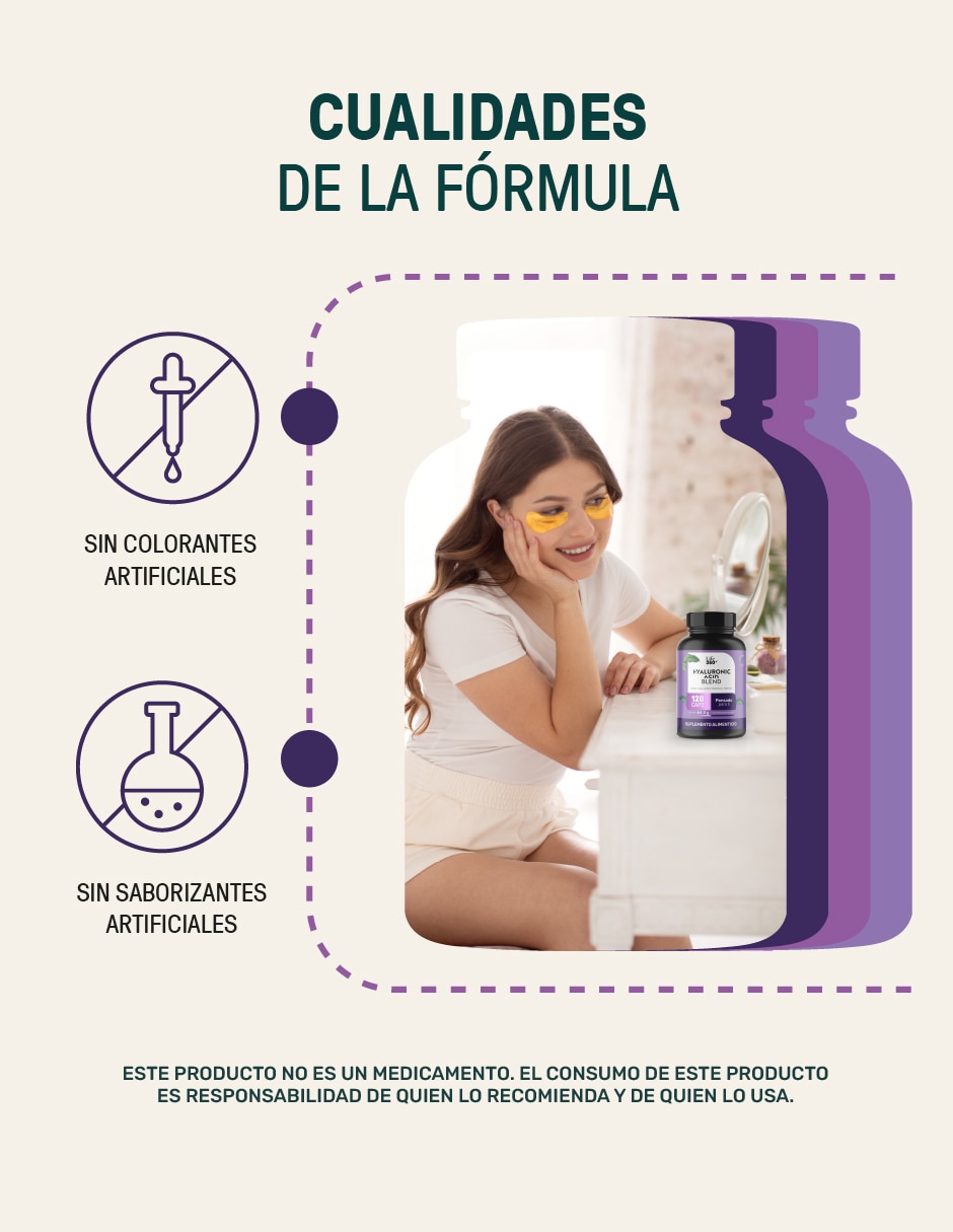 Hialu-E: Ácido Hialurónico + Vitamina E + Estearato de Magnesio Life 360+ Life360+