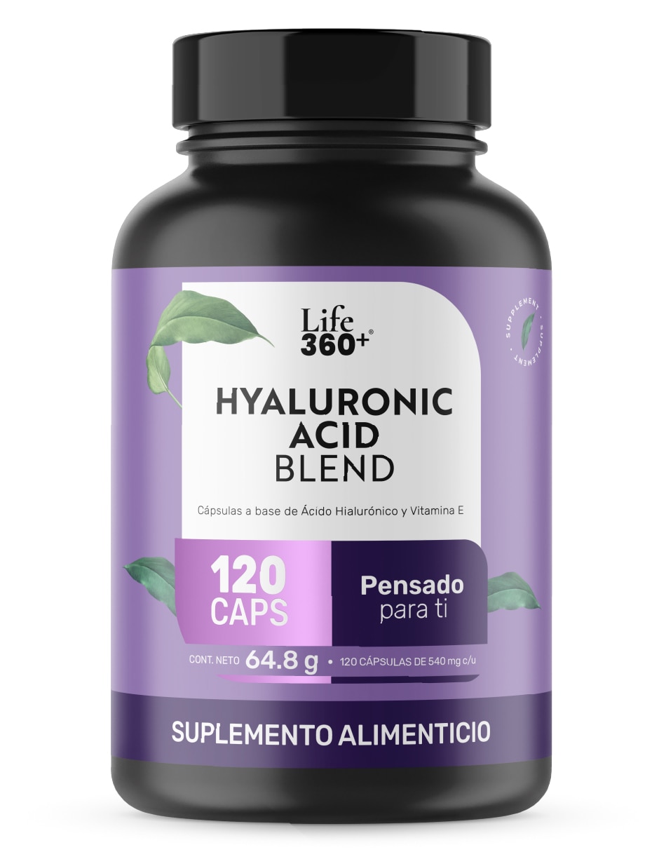 Hialu-E: Ácido Hialurónico + Vitamina E + Estearato de Magnesio Life 360+ Life360+